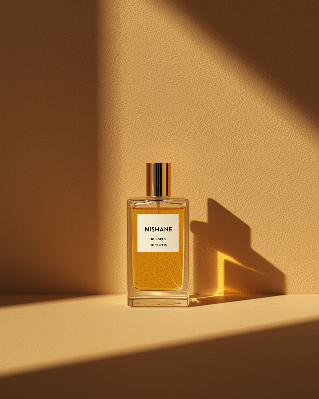 Nishane Hundred Silent Ways — flacon en lumière chaude, style Jovoy Paris