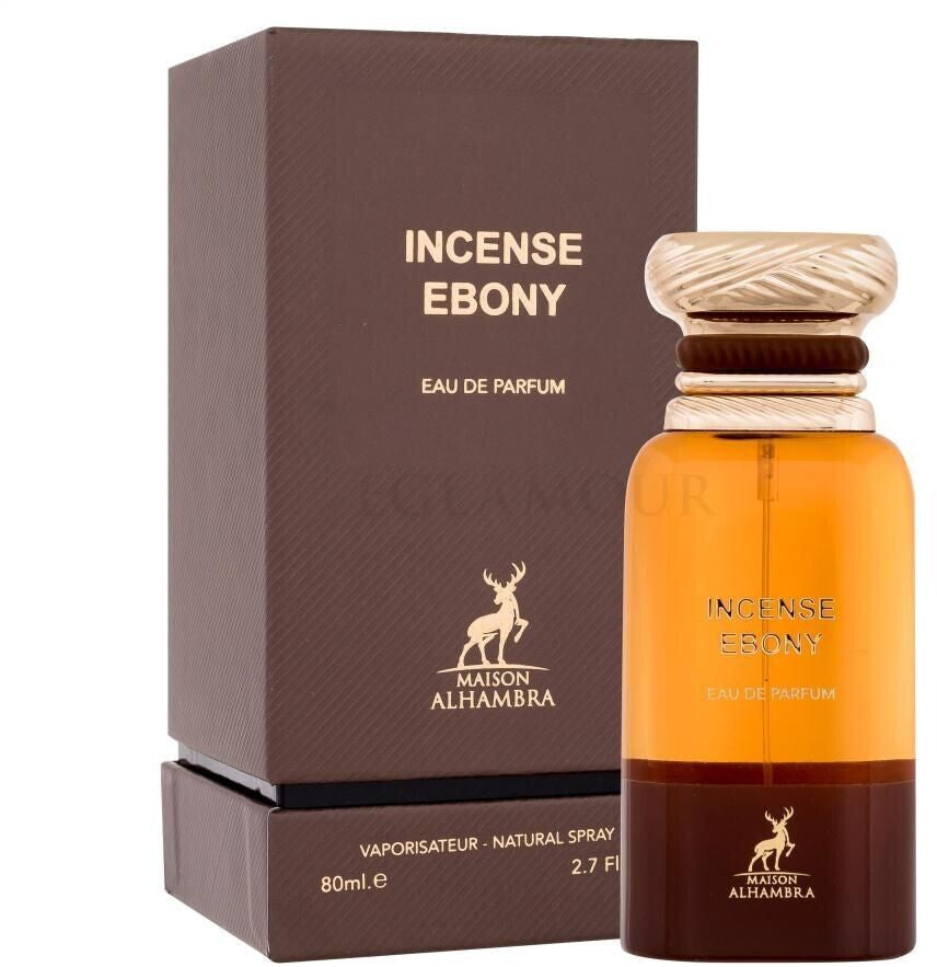 Maison Alhambra Incense Ebony — flacon et étui
